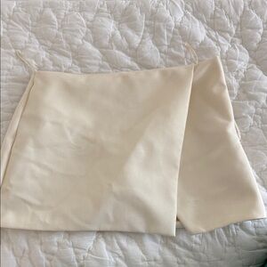 Zara Off-White Mini Skort with Front Panel